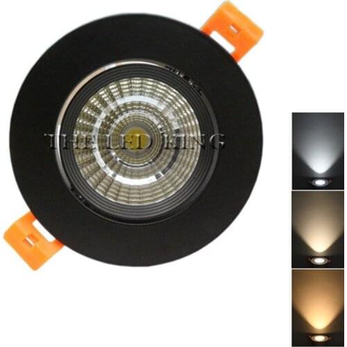 6w 9w 12w Led Downlight White Body dimmable spot cob 110v 220v Lighting Fixtures Recessed Down Lights Indoor Light