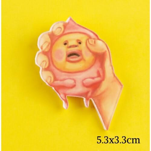 Cartoon Animals Acrylic Brooch lovely Elves Enamel Pins Men Denim Jackets Lapel Pin Corsage Badge Women Jewelry Collection Gifts