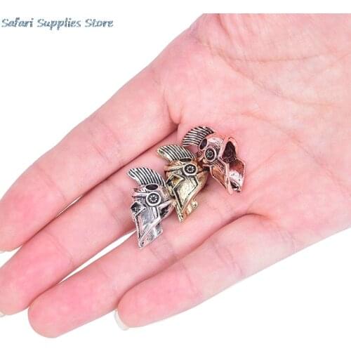 1Pc Alloy Paracord Beads Metal Charms For Paracord Bracelet Accessories DIY Pendant Buckle Paracord Knife Lanyards