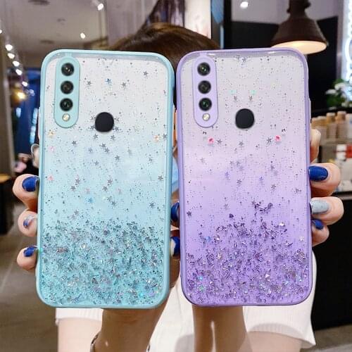 For Xiaomi Redmi K40 Note 9 8 10 Pro 9S 10S Case Gradient Bling Glitter Cover Xiaomi Poco F3 M3 X3 Pro Mi Note 10 Lite Case Capa