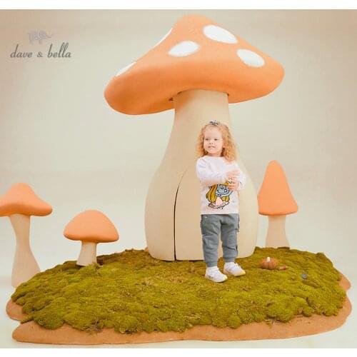 DBM17469 dave bella winter baby girls Christmas cartoon knitted sweater kids fashion toddler boutique tops