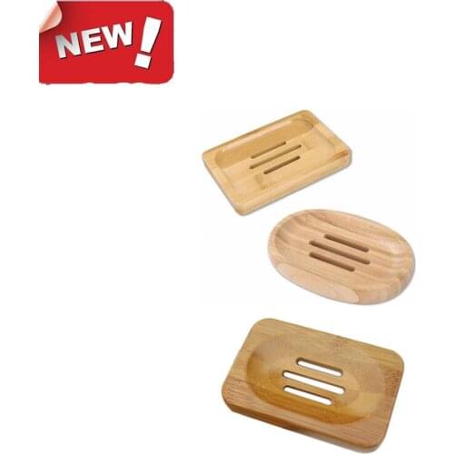 Wooden Natural Bamboo Soap Dish For Bathroom Soap Tray Holder Soap Rack Plate Box Container Portable Soap Dish Storage Box