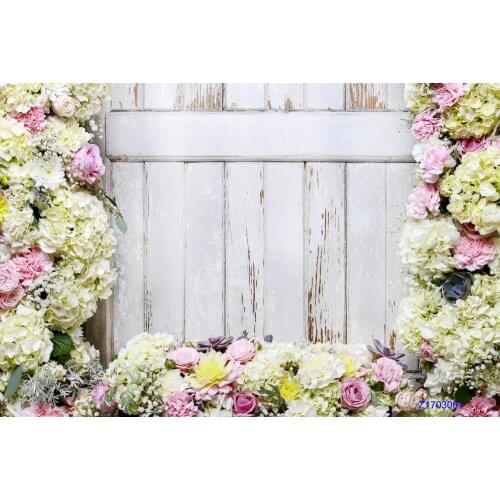 LIFE MAGIC BOX Seamless Wrinkle-free Washable Polyester Flowers Photos Flower Backdrop Spring Photo Backdrop Video Backgrounds