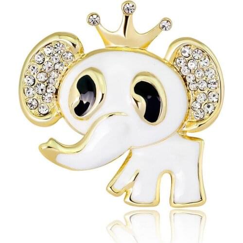 HC Cute Cartoon Calf Elephant Women Brooches Fashion Enamel Pin Brooch Girls Child Backpack Scarf Jewelry Lovely Kids Brooches F