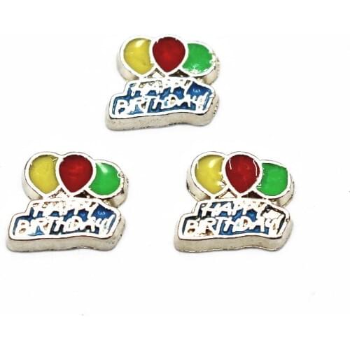 Hot selling 10 pcs/lot silver hot air balloon floating charms living glass memory floating lockets diy jewelry pendant