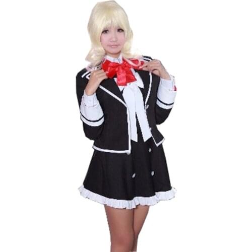 Komori Yui Cosplay Anime DIABOLIK LOVERS Costumes Halloween Carnival Women Uniforms Komori Yui School Uniforms