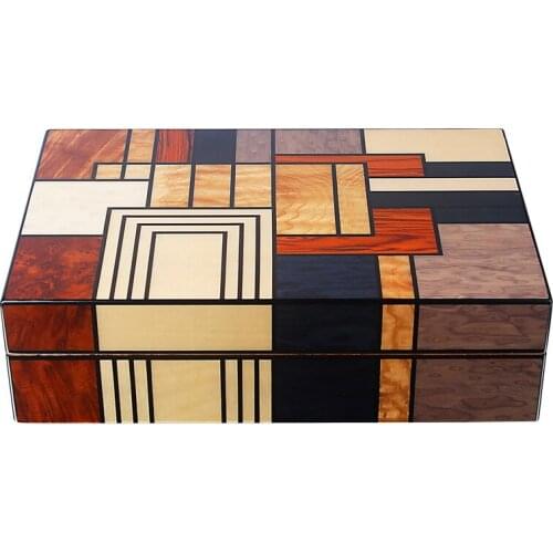 Cigar Humidor Box Hygrometer Humidifier Portable Smoking Accessories Cigarette Cedar Wood Case