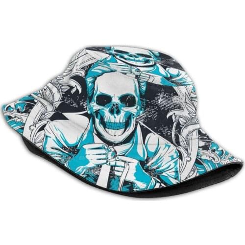 Harvest Of Fear Unisex Fashion Women Men Breathable Bucket Hats Harvest Anxiety To Harvest Split Skull Freak Skull Skulls