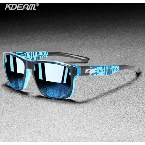KDEAM New Sport Style Polarized Sunglasses Men Women Driving Travel Ultra Light Frame Sun Glasses Outdoor Sports UV Goggles N55