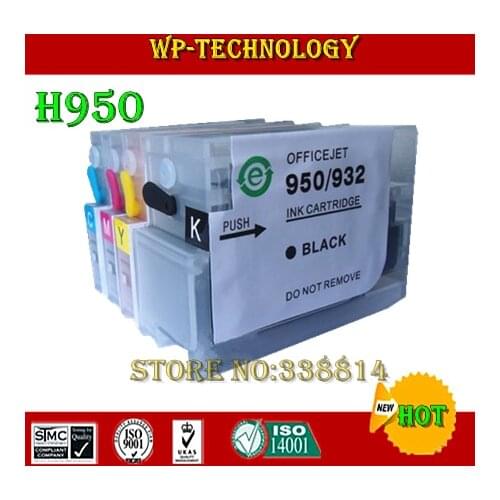 Full Refillable ink cartridge suit for HP950 HP951,hp-950 hp-951 , suit for hp8600 printer, etc , With ARC chips