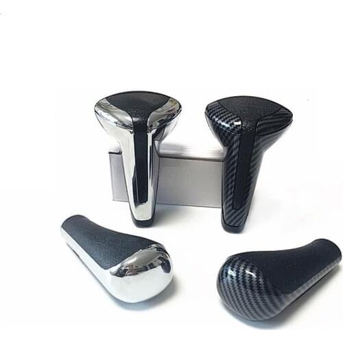 Chrome Matte Gear Head Shift Knob AT Automatic Handball Case For Citroen C2C4 Triumph Sega Peugeot 206 207 307 408 Accessories