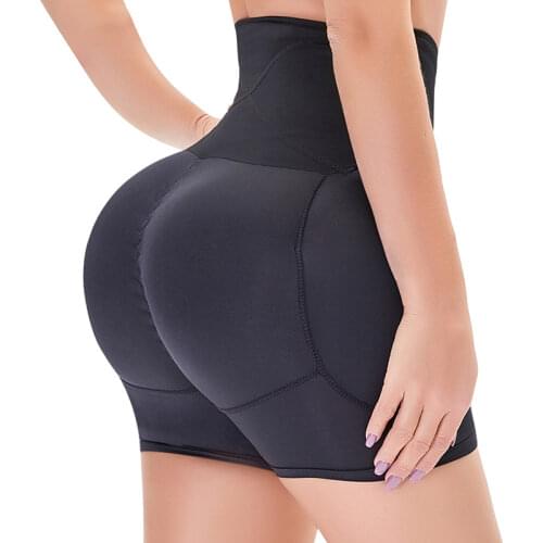 Womens Butt Lifter Tummy Control Panties High Waist Hip Padded Panty Body Shaper Thigh Slimmer Shapewear Hooks 4 Pads
