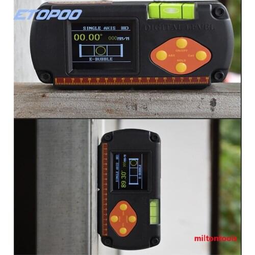 Dual Axis Digital Protractor level Inclinometer Measuring Angle ruler biax rechargable magnetic level box 0.1 degree
