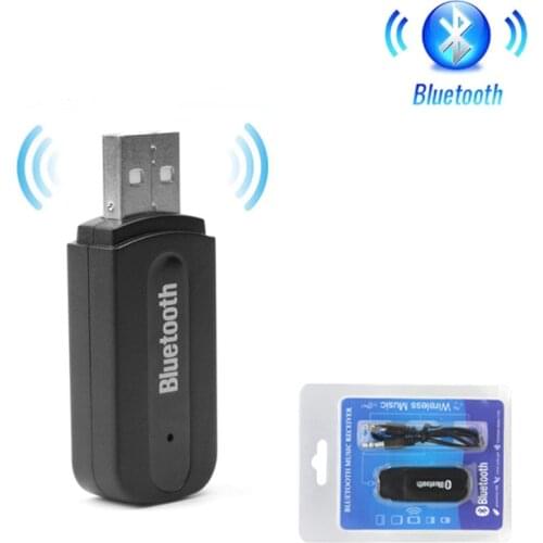 USB Bluetooth AUX 3.5mm Stereo Music Receiver Wireless Audio Adapter Dongle Kit Built In Microphone For Speaker For Phone Car