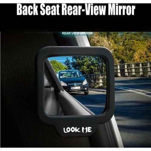 270 degree Car Safety Back Seat Suction Inner Rear View Mirror Baby Care Adjustable Angle Blind Spot Mirrors (Pack of 1)