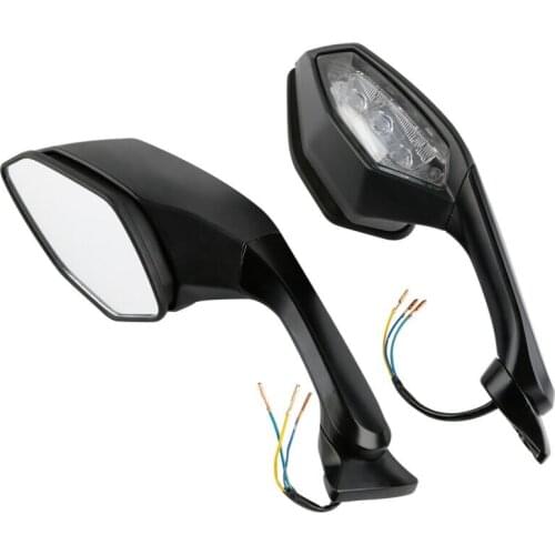 Motorcycle Rear View Mirror LED Turn Signal For Yamaha YZF-R1 2015-2019 YZF-R6 2017