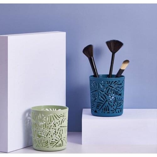 1PC Multifunctional Simple Creative Pen Pot Makeup Brush Storage Boxes Pencil Pot Holder Container Office Desk Storage Organizer
