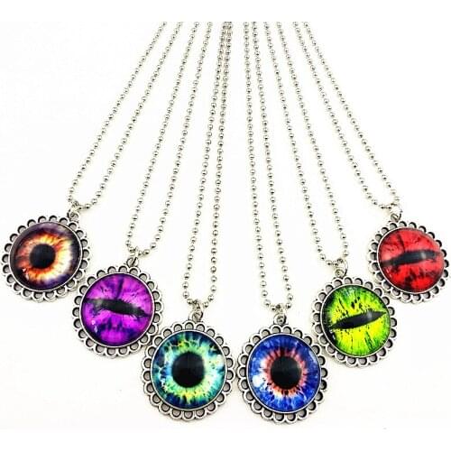 24pcs popular personality longan, cats eye,retro Chinese style,national style Necklace for women girl party gift