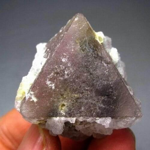 71g Pink Octahedral Fluorite w/ Quartz - crystals and stones healing Mineral specimen Home Decor feng shui decoration