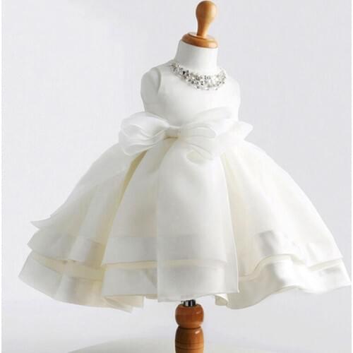 Ball Gown Prom Dresses Child Girls Lace Flower Dresses Cute Little Girl Princess Party Dress 1 Birthday Tulle Beading Sashes