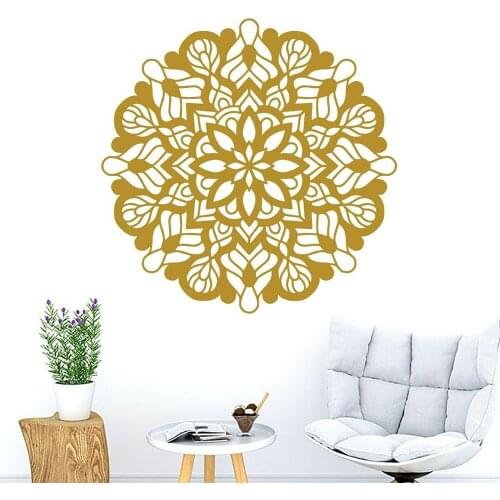 Boho Mandala Wall Decal Home Decoration Bedroom Background Bohemian Style Home Furnishing Decorative Vinyl Wall Sticker Z610