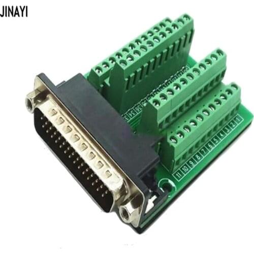 DB44 44 pin Female Male Mini Terminal Breakout PCB Board adapter DIN Rail Mounting Connector