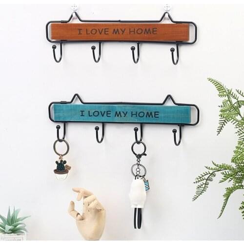 Wooden Hooks Clothes Hanger Nordic Wall Hanging Storage Rack Hat Coat Hanger For Living Room Bedroom JS22