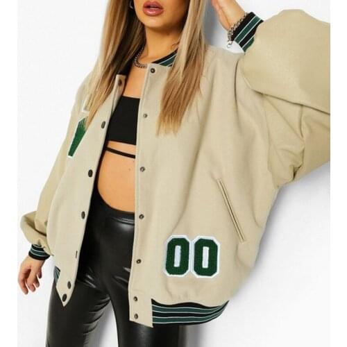 Giyu Women's Leather Bomber Jackets