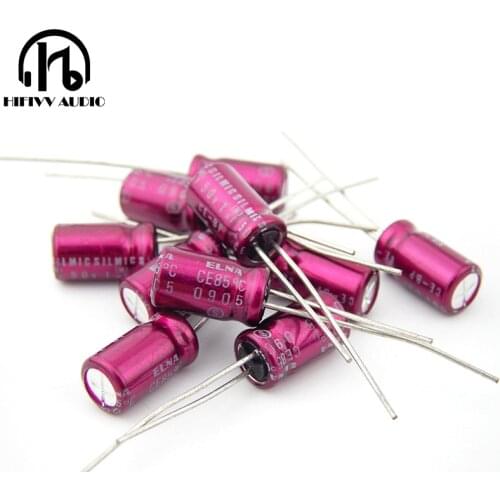 Hifi ELNA purple red robe SILMIC CE-BP (RBS) 1UF 50V audio with the non-polar electrolytic capacitor