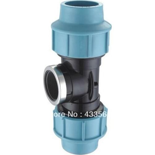 Quality PP compression fittings Female Tee DN20X1/2" connector for irrigation pipeline Application