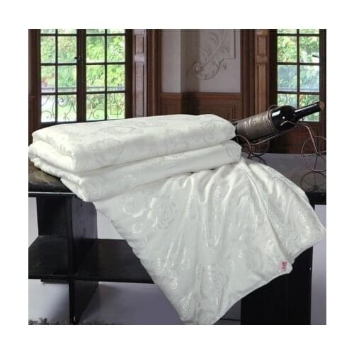 31 100% Natural Mulberry Silk Queen/Full Summer/Winter/Autumn/Spring Comforter Bedding Set White/Pink Quilt Throw Blanket