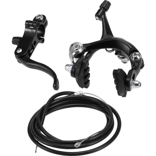 Front / Rear Bike Caliper Brake Kit Fixie Bike Brake Kit Road Bike Cruiser Brake Set Side Pull Brake Set Caliper