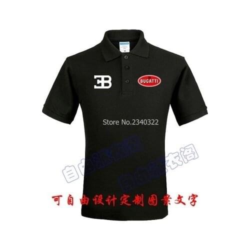 Summer car tooling custom Bugatti polo shirt cotton clothes men and women