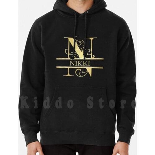 Nikki Name-Monogram Letter N The Nikki Name Gift For Nikki hoodie long sleeve Nikki Nikki Name Nikki Name Tag