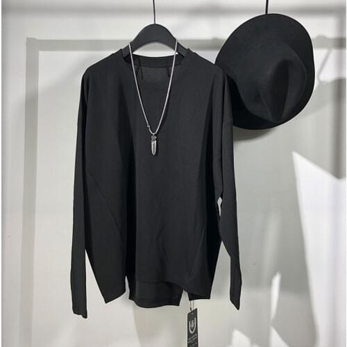 Owen seak Men Hoodies Sweatshirts High Street Mens Clothing Spring Men Solid Black Hoodies Sweatshirts