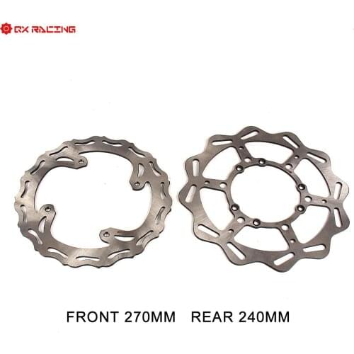 For Honda CR125 250 CRF 250R 250X 250RX 450R 450X 450RX 95-2020 Motocross MX Motorcycle Front Rear 240mm Brake Disc Rotor Disk
