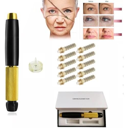3 Level Hyaluronic Acid Pen Neeleless Hyaluron Pen Injector for Lip Plumps Anti Wrinkle Skin Hyaluronic Moisturizer Meso Gun New