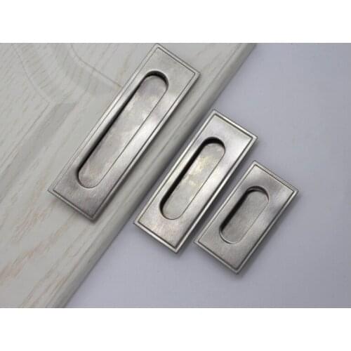 Sliding door sliding door handle embedded invisible dark button handle drawer handlestainless steel handle