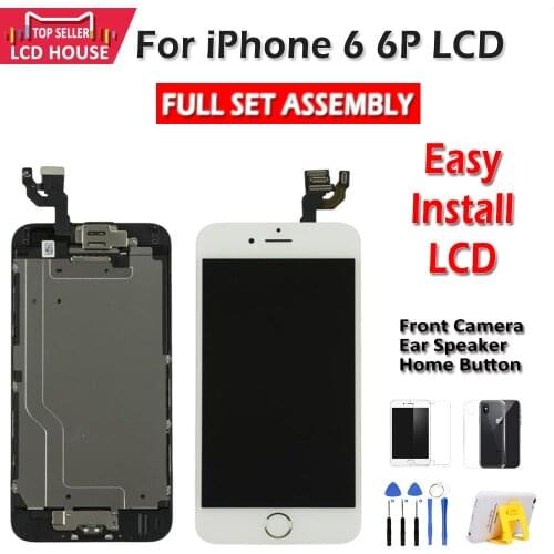 Grade AAA Screen For iPhone 6G 6 Plus LCD Full Set Assembly Complete Display For iPhone 6 6P LCD Touch Digitizer Replacement