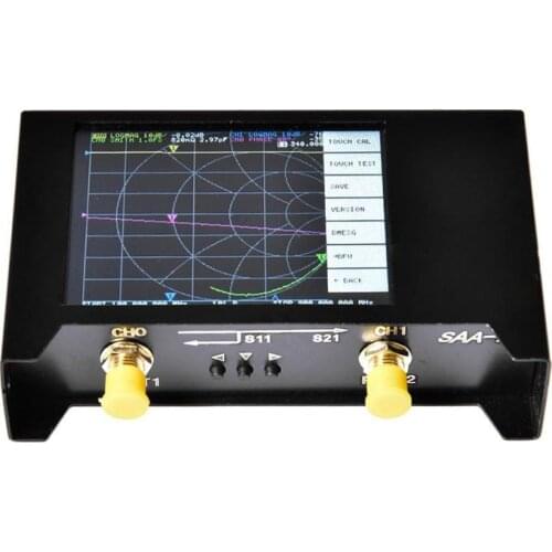 Hugen 2.8 inch + Metal Case Vector Network Analyzer 50KHz~3GHz S-A-A-2 NanoVNA V2 Antenna Analyzer HF VHF UHF + Battery