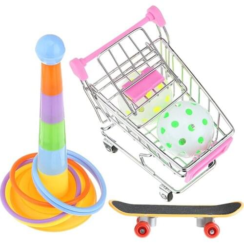 Funny Bird Activity Toys Parrot Bird Playing Toy Combination Set W/ Ring Skateboard Cart Ball Balance Coordination Training Game