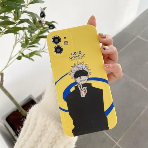 Jujutsu Kaisen Gojo Satoru Phone Case Cover for Iphone 12 Pro Max X XR XS MAX 6 7 8 Plus 11 Pro Max