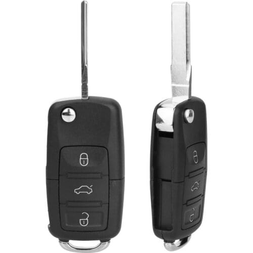 Key Shell for VW Golf Jetta Touran Tiguan Jetta B5 Flip Folding Replacement Car Key 2 Buttons Remote Key Case Cover Car Styling
