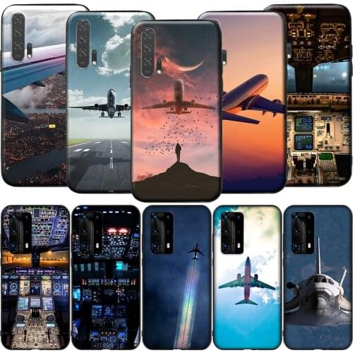 GX14 Aircraft Airplane Fly Travel for Huawei Y5P Y6P Y7A Y8P Y9A Mate 10 20 30 Pro Lite Nova 2i 3 3i 4 5 5T 7 SE P Smart Z