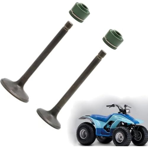 Intake & Exhaust Valves Set For Yamaha YFM125G Grizzly 125 2004 2005 2006 2007 2008 2009 2010 2011 / YFA1 Breeze 1989-2004