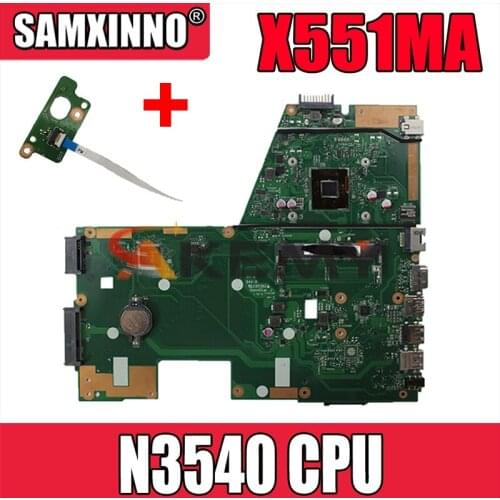 Akemy X551MA laptop motherboard with N3540 CPU DDR3 For ASUS X551MA F551MA X551M D550M original mainboard tested full 100