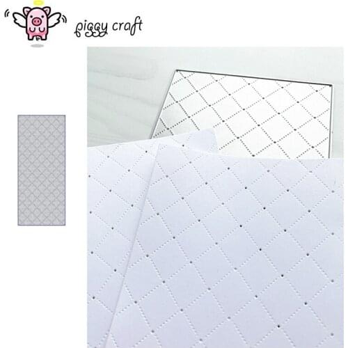 Piggy Craft metal cutting dies cut die mold Rhombus hole rectangular frame Scrapbook paper craft knife mould blade punch stencil
