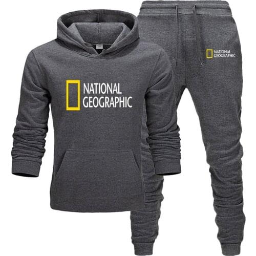 2021 Hot Sale Mens Fall/Winter Hoodie Sweatshirt National Geographic Hooded Hip Hop Fleece Hoodie Mens Brand Hoodie Streetwear