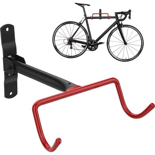 Bike Wall Mount Rack Cycle Storage Stand Shed Hanging Bracket Folding Room Indoor Bike Holder Folding Flip Up Rack