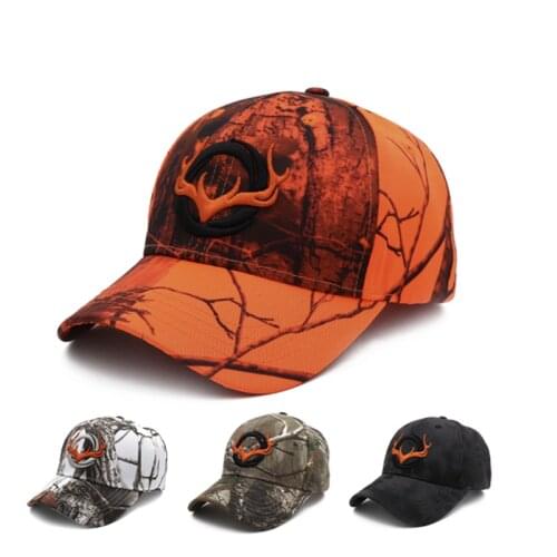 2021 New Elk Printed Baseball Cap 3D Animal Embroidery Fishing Caps Men Outdoor Hunting Camouflage Jungle Cap Adult Sun Hat